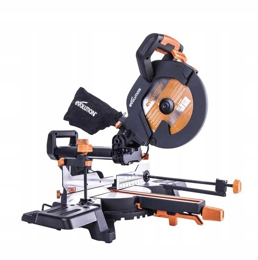 EVOLUTION R255SMS PLUS Piła Ukośnica 255mm 2000W Tnie drewno i metal posuw Zasilanie sieciowe