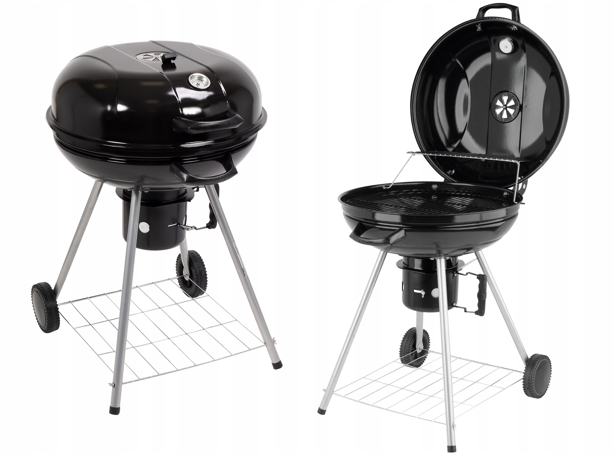 

Grill Ogrodowy Okrągły Z Popielnikiem 57CM Węglowy