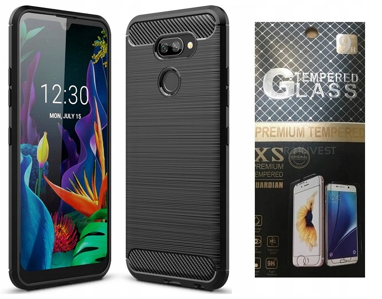 

Karbon Etui Carbon Case do Lg K40s + Szkło