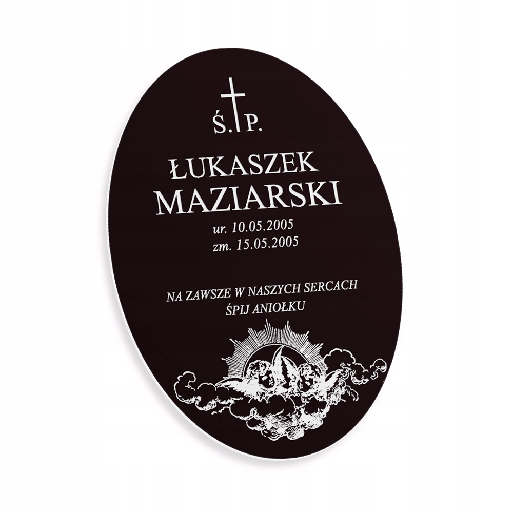 TABLICZKA NAGROBNA NAGROBKOWA ODPORNA NA WARUNKI