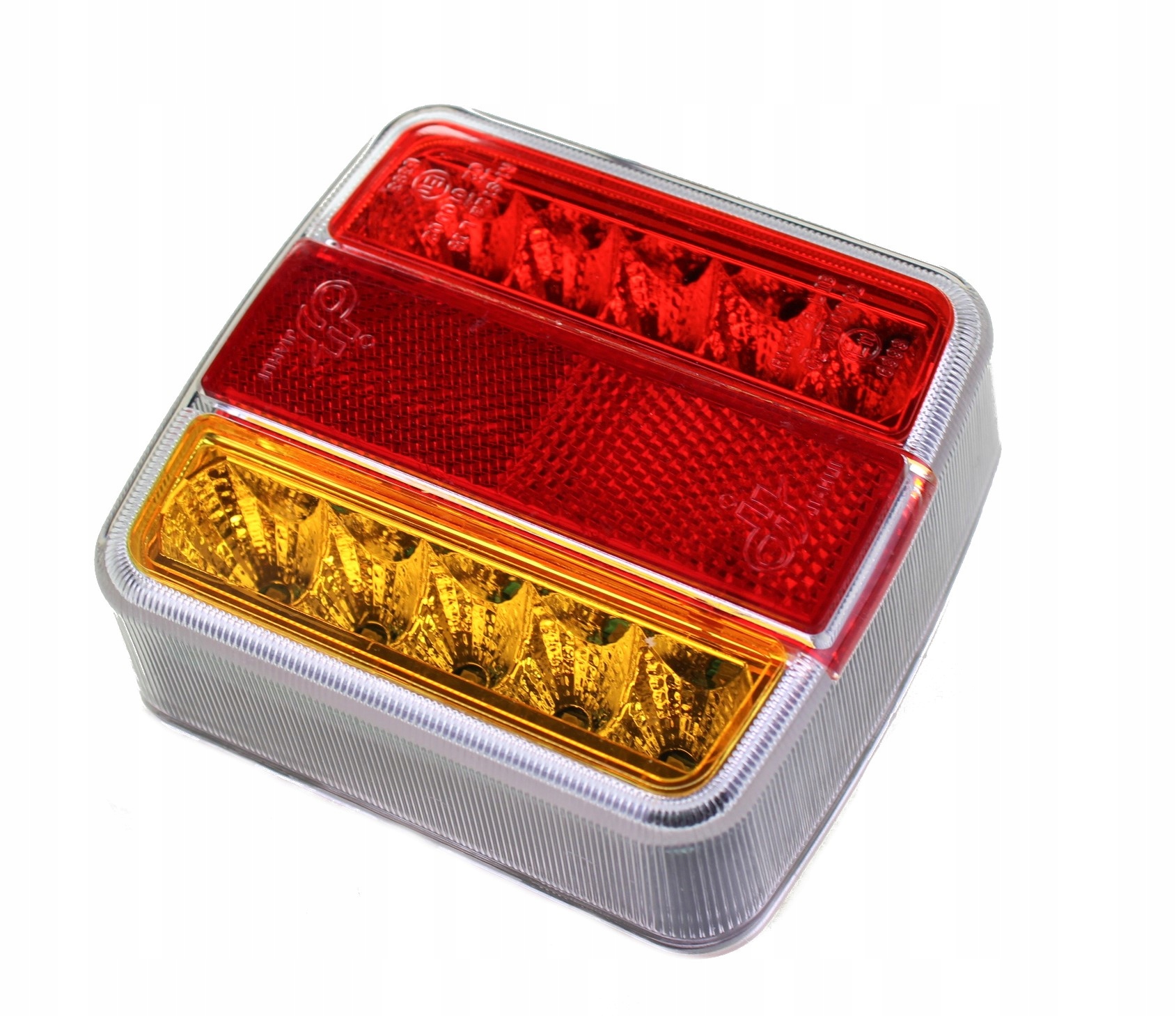 LAMPA LED TYLNA LEDOWA DIODOWA 12V PRZYCZEPKI LAWETY 3 FUNKCJE Strona zabudowy uniwersalne