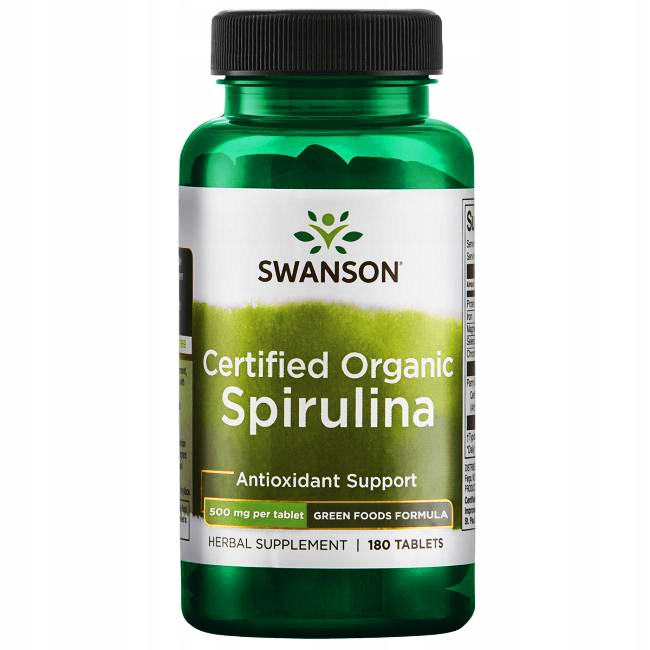 

Swanson Spirulina Organiczna 500 Certyfikowana 180