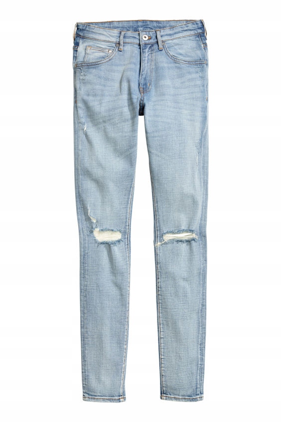 

H&m Dżinsy Super Skinny Low Ripped rozm.30/32