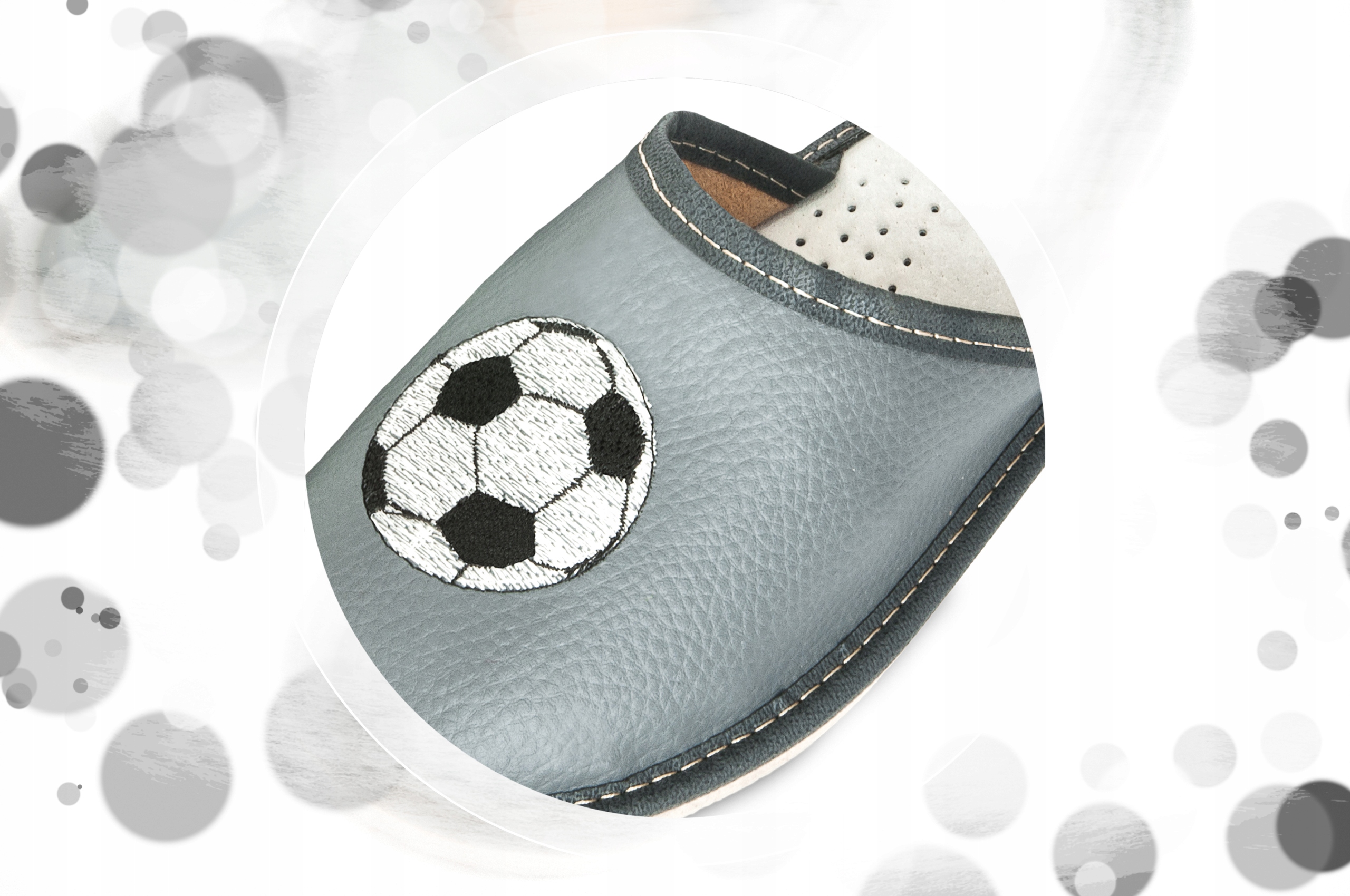 POLSKIE PANTOFLE PIŁKA KAPCIE KLAPKI SKÓRA 39 Marka BABA