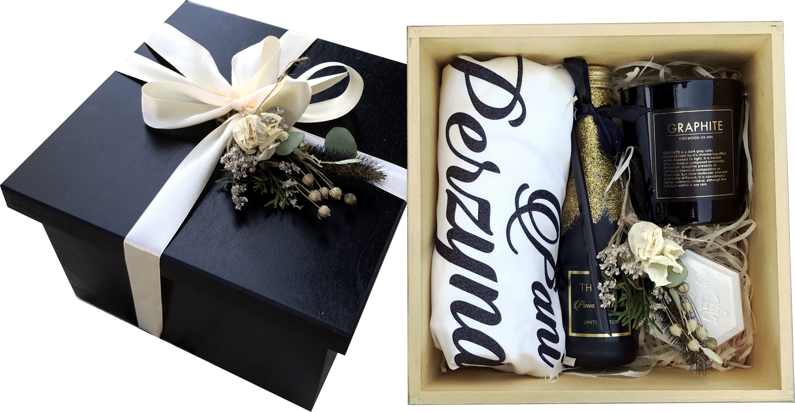 

Giftbox dla panny młodej szlafrok wieczór Prezent
