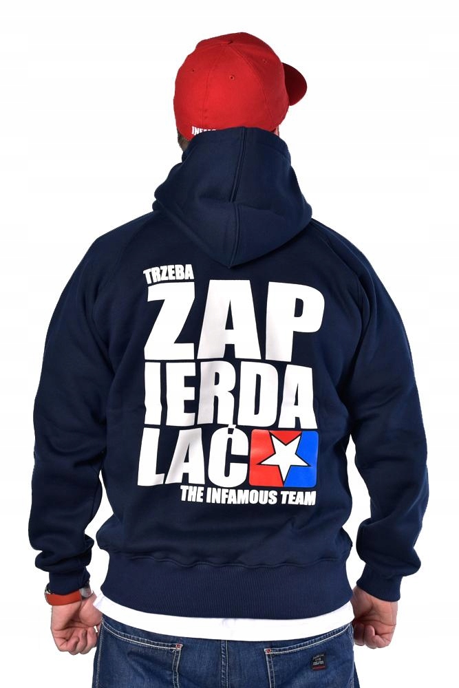 

Bluza L Infamous Team Trzeba Zpierdalać Navy