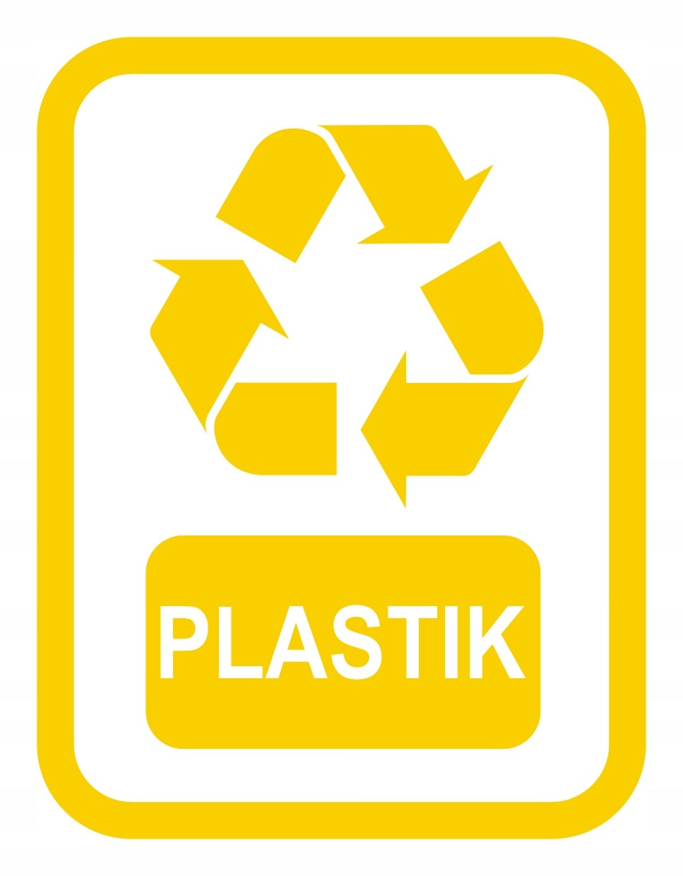 

Naklejka Na Kosze Kontener Na Śmieci Plastik 20x15