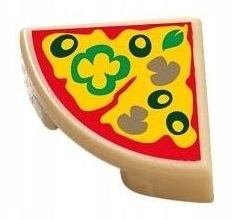

Lego City Akcesoria Pizza Kawałek Pizzy Jedzenie