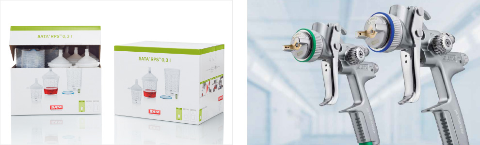 40 x Kubek Zbiornik SATA RPS 0,3 125µm karton QCC Kod producenta 1010389