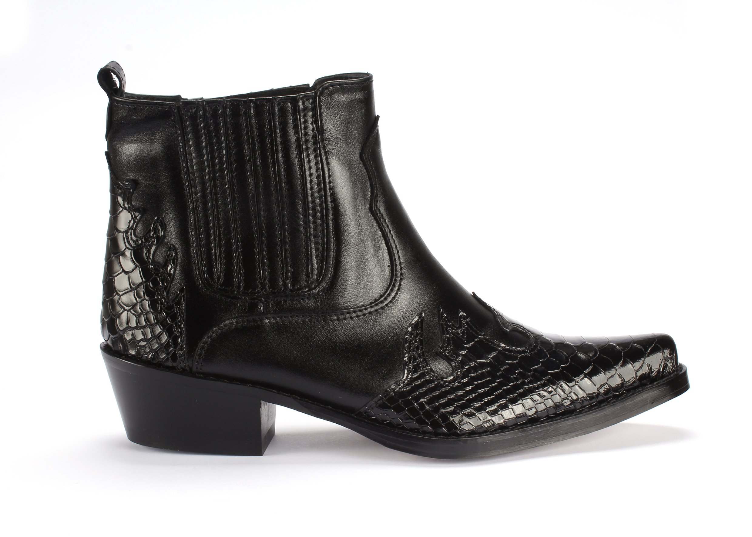 DAMSKIE KOWBOJKI MOTOCYKLOWE K-613 Skóra 36-41 Rozmiar 39