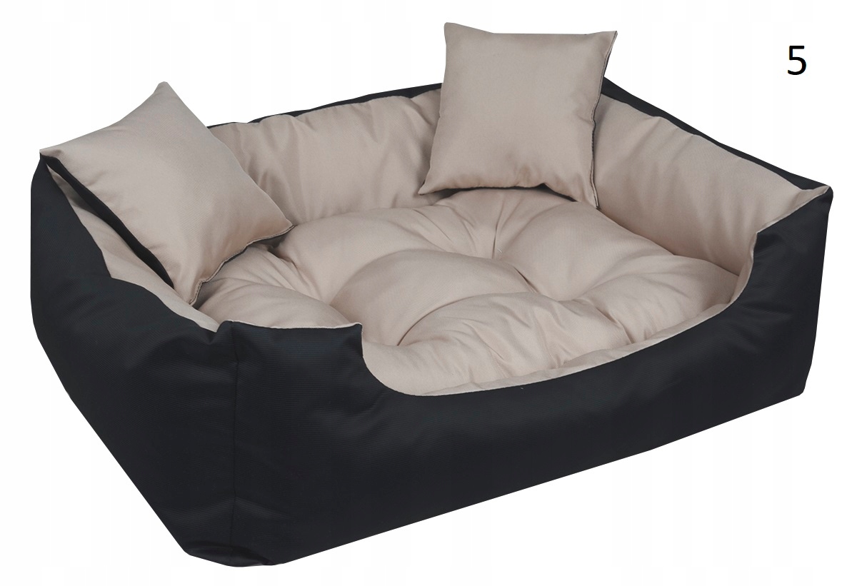 Posłanie Legowisko Kanapa Kojec 100x75 Wodoodporne poduszki Beżowe