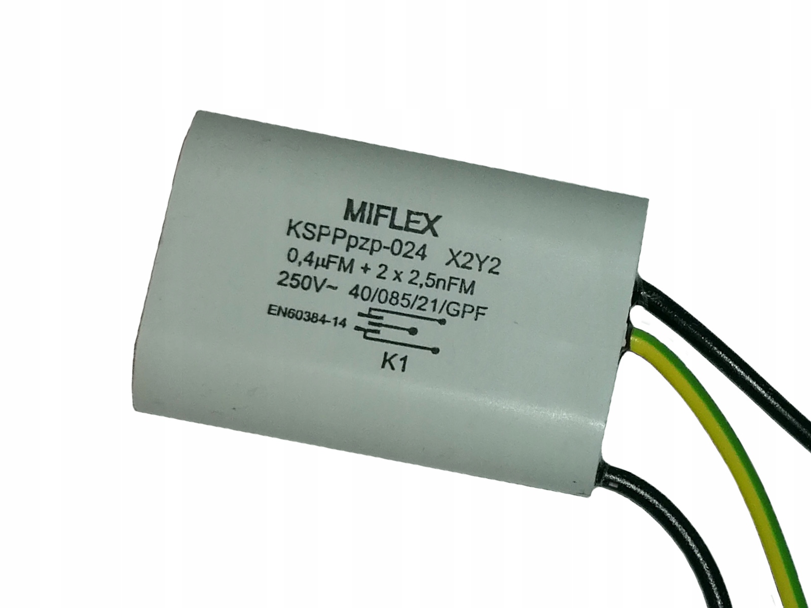

Miflex KSPppzp-0,24 0,4uFM 2x2,5nFM X2Y2