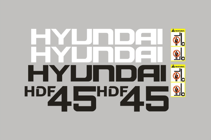Samolepky s nálepkami Hyundai Hdf 45