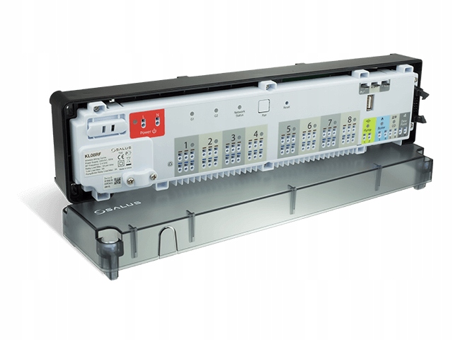 SALUS KL08RF BEZPRZEWODOWA LISTWA STERUJĄCA CENTRALA 8 STREF ZIGBEE + MODUŁ