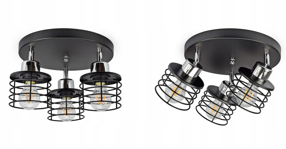 LAMPA SUFITOWA PLAFON ŻYRANDOL EDISON LOFT LED Marka Luxolar