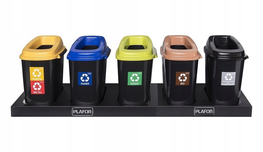 

zestaw koszy Segregacja pojemnik Sort Bin 5x30L