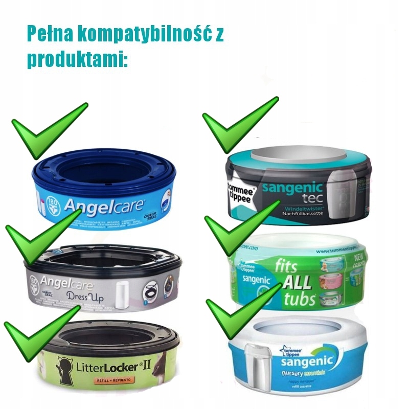 Folia do wkład Sangenic i Angelcare 100m + TUBA Stan opakowania oryginalne