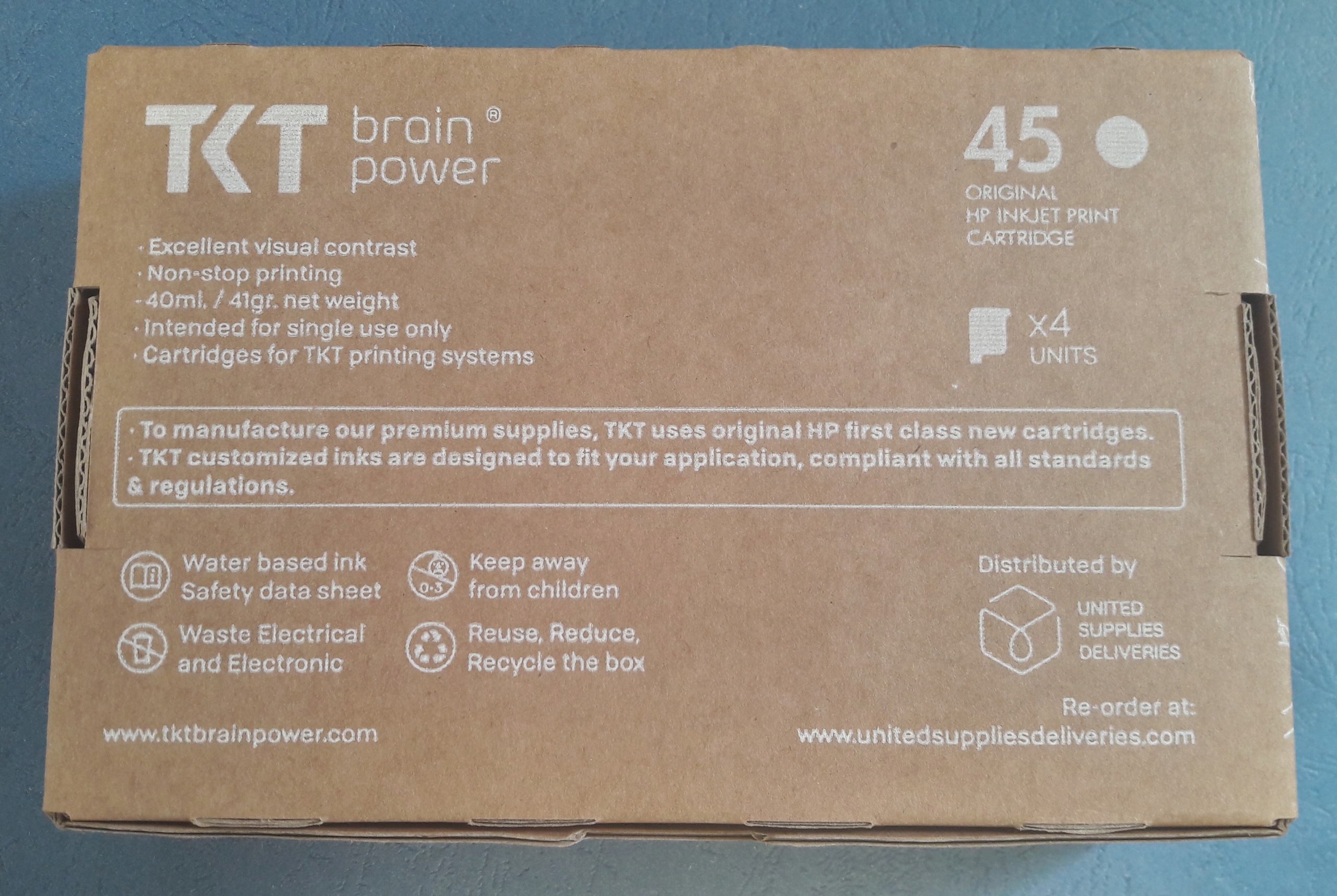 Tusz HP45 czarny (black) oryginał by TKT Pojemność 40 ml