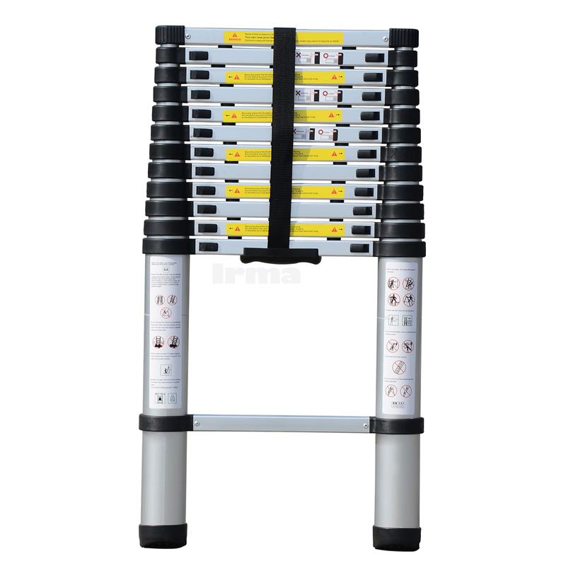 Rozkladací teleskopický rebrík z hliníka 3,2 m, 11 priečok, 150 kg