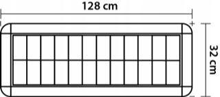 OPRAWA RASTROWA 120cm ZESTAW + 2 ŚWIETLÓWKI 4000K Zasilanie 230 V