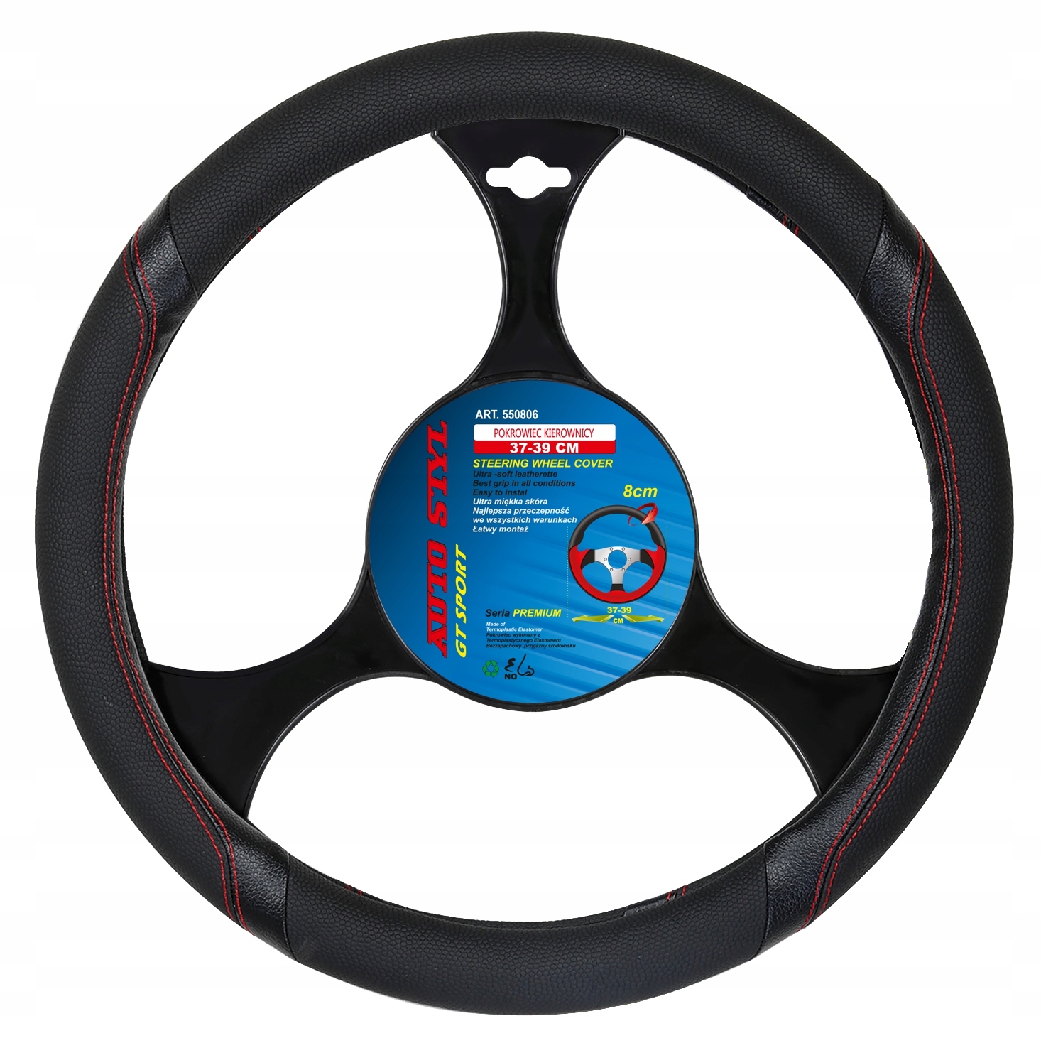 

Pokrowie Kierownicy 37-39 CM Gt Sport Czarny