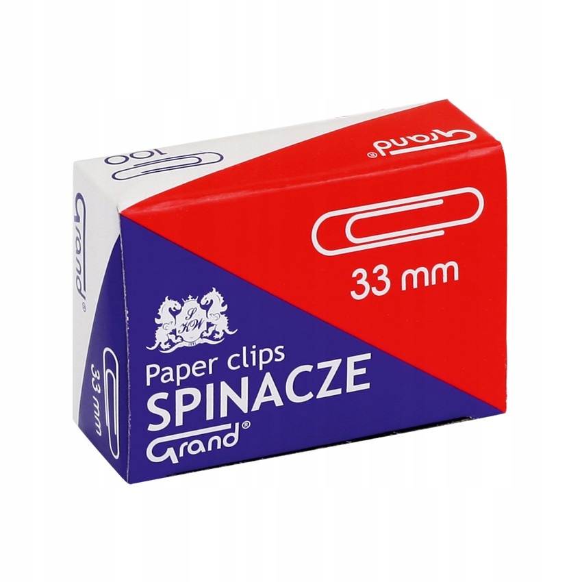 

Spinacz biurowy okrągły 33 mm 100 szt Grand