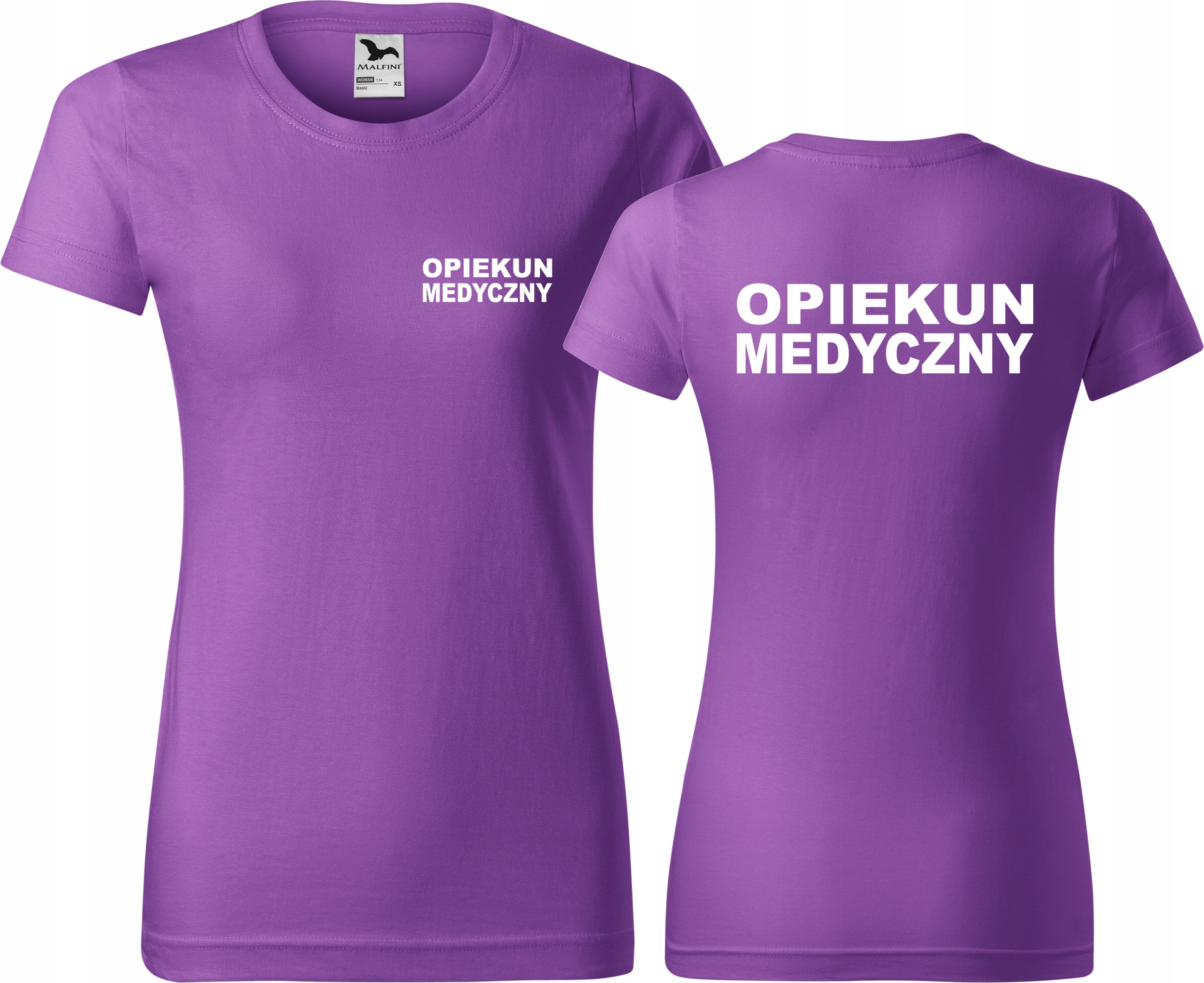 

Koszulka medyczna damska Opiekun Medyczny Fiolet
