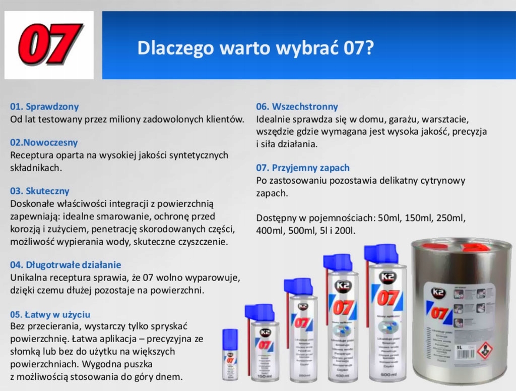 K2 07 средство для удаления ржавчины многоцелевой пенетратор 5L