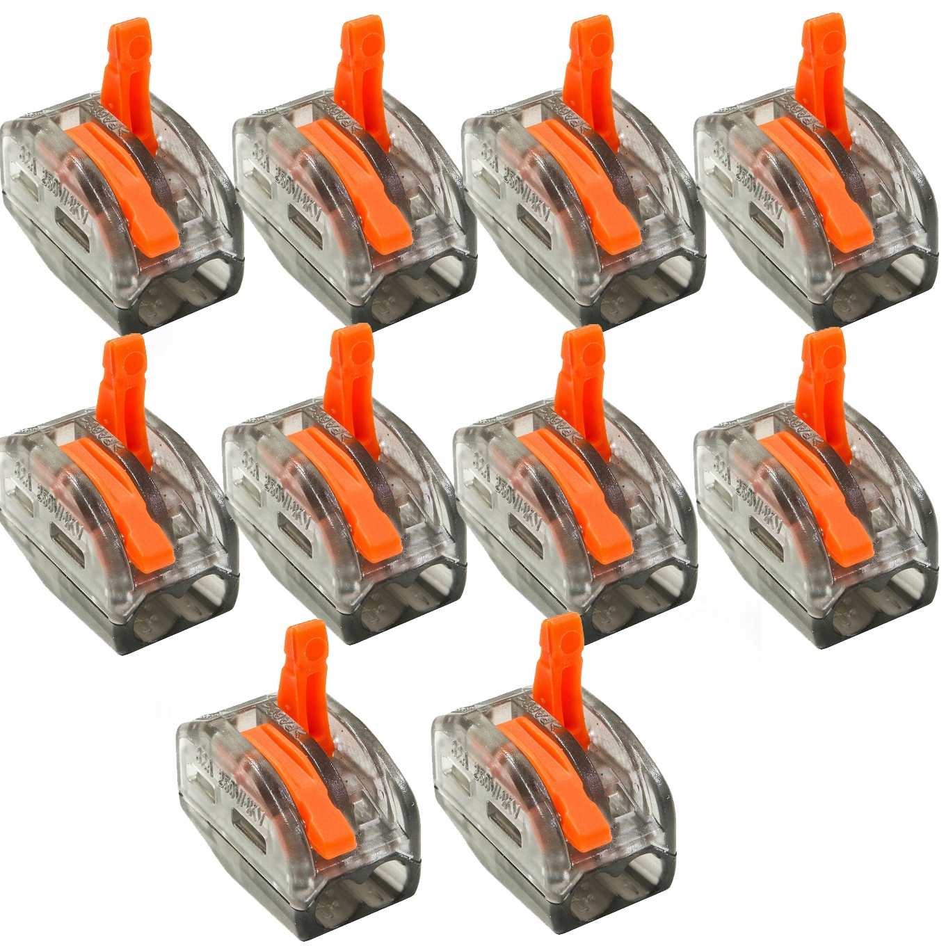 

szybkozłączka elektryczna drut linka 2x4mm 10szt