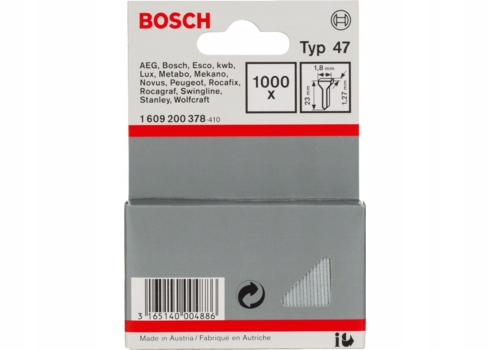 

Gwoździe 23 mm Typ 47 Bosch Professional
