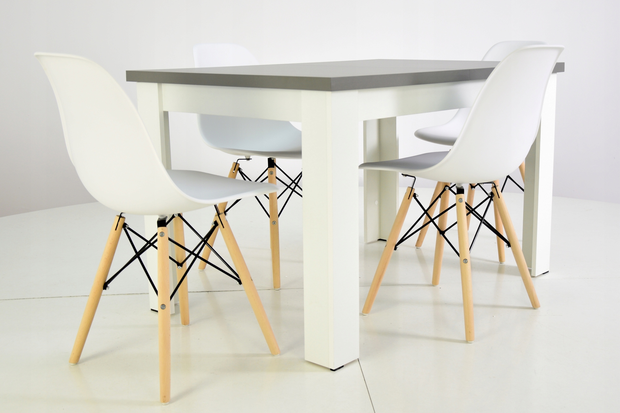 Stół kuchenny rozkładany i 4 krzesła NOWOCZESNE Kod producenta SL C-2