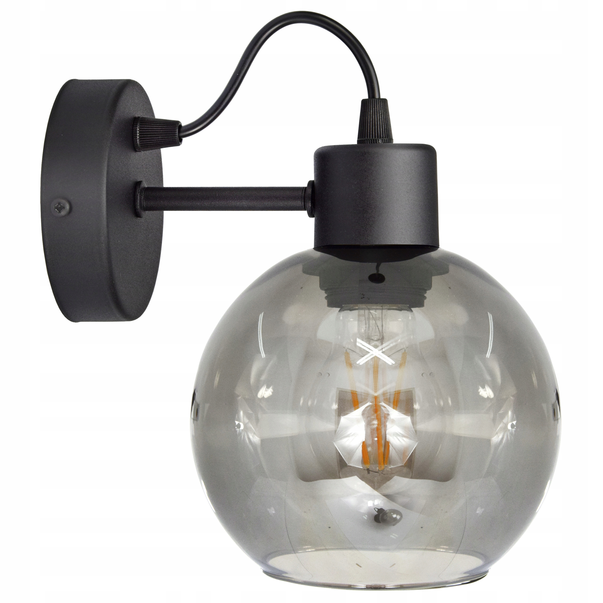 

Szklana Lampa Ścienna Kinkiet Led Kula Kule Led