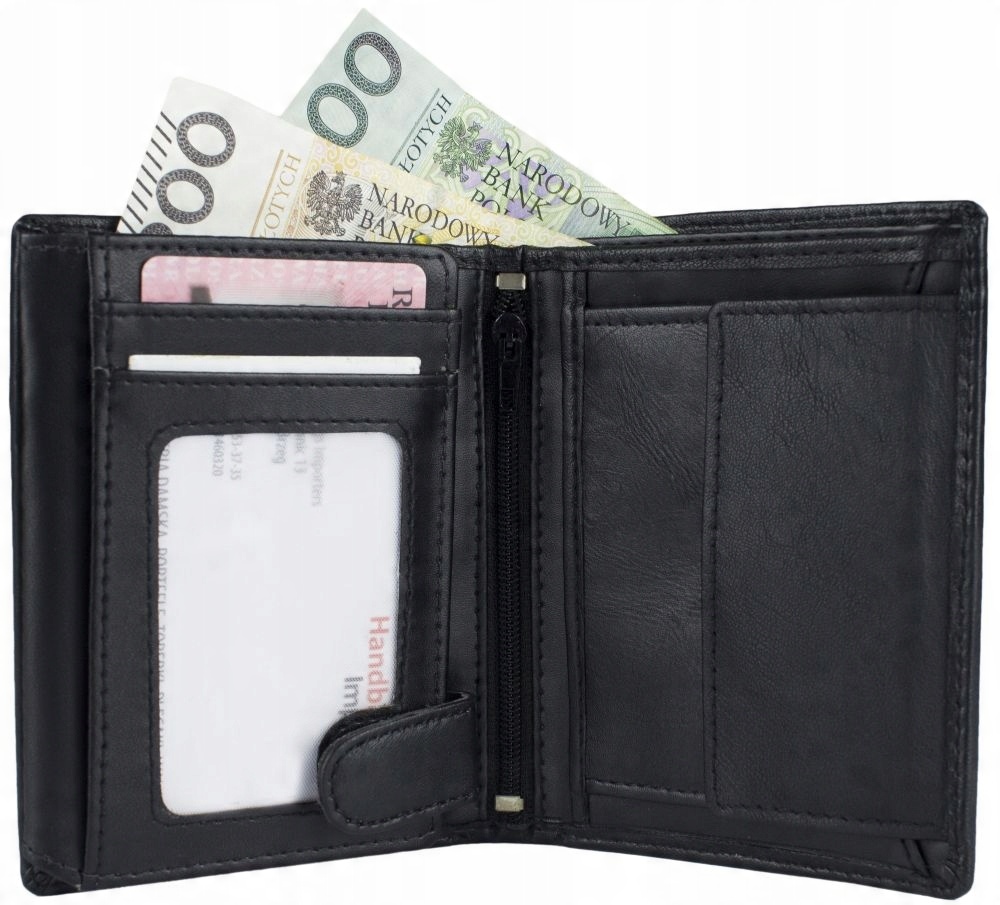 

Skórzany Portfel Męski Skóra Naturalna Rfid NC36