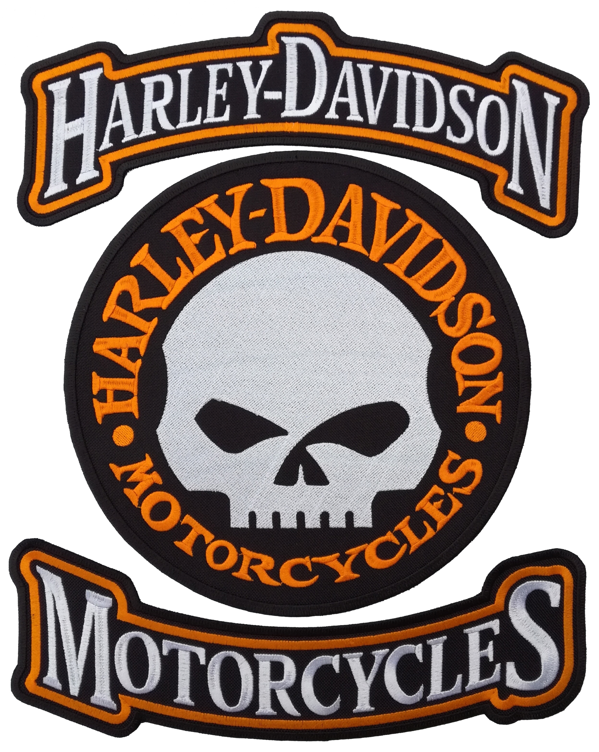 Var nášivka Harley Davidson Motorcycles Skull