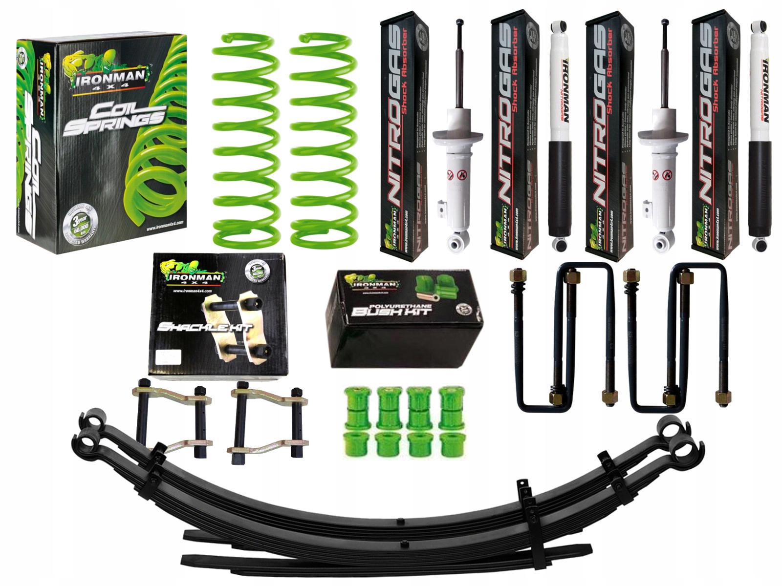 06-15 - Амортизатори ресори + 2 дюйма L200 05-15 IRONMAN