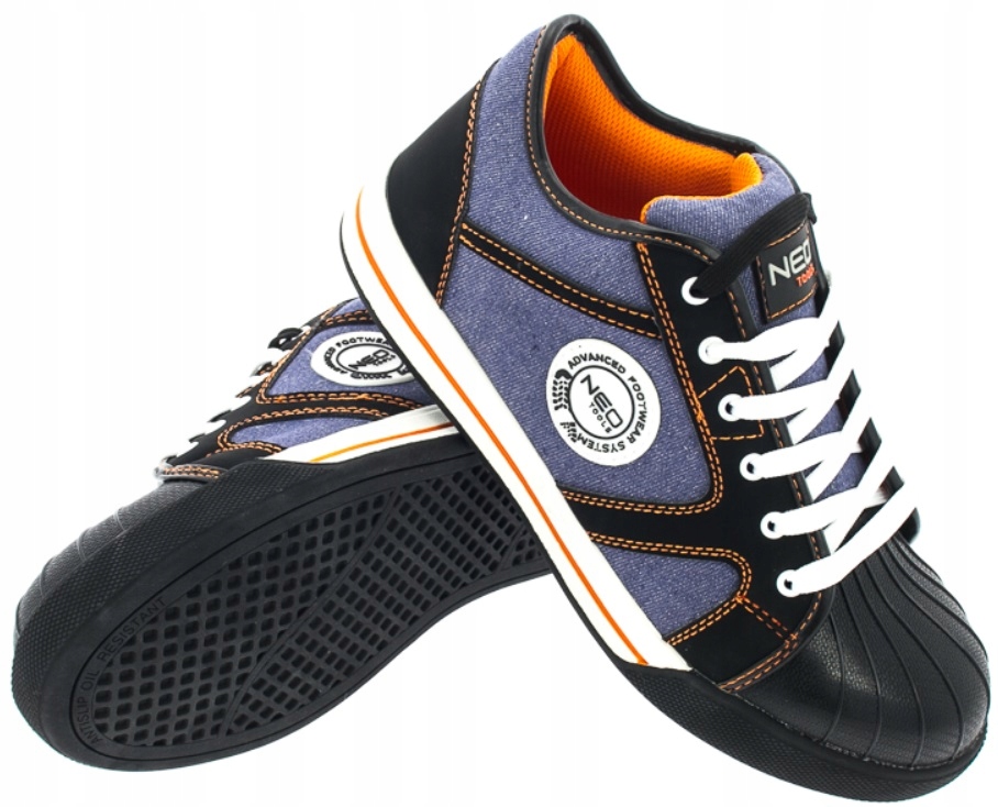 Buty półbuty robocze trampki metalowy nosek 45 NEO Rozmiar obuwia 45