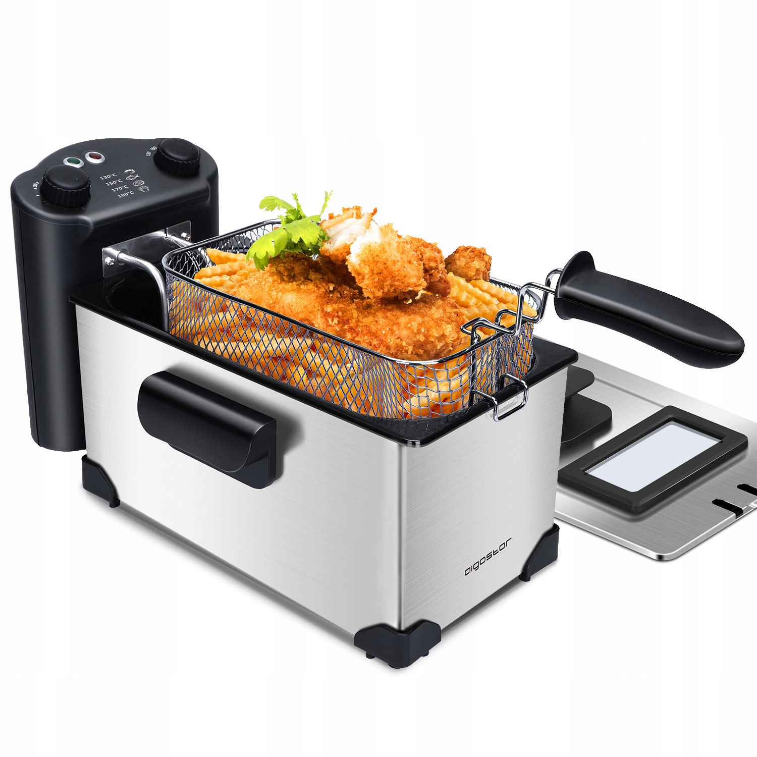 

Frytkownice posiada timer, 2000W,3L Aigostar