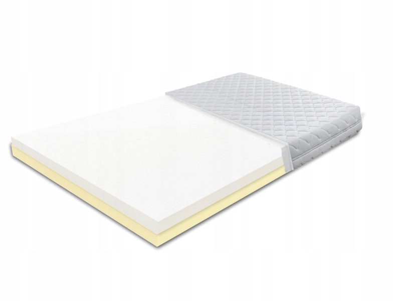 90X200 PRZEWIEWNY MATERAC Z PIANKĄ DWIE TWARDOŚCI