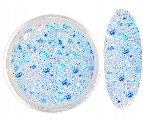 

Galaxy Blue na Paznokcie Brokat Piegi nr22