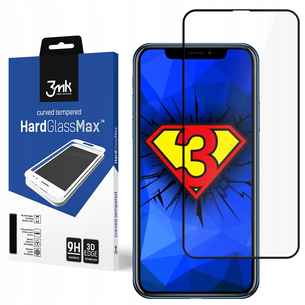 

3MK Hardglass Max 3D Szkło Hartowane do Iphone Xir