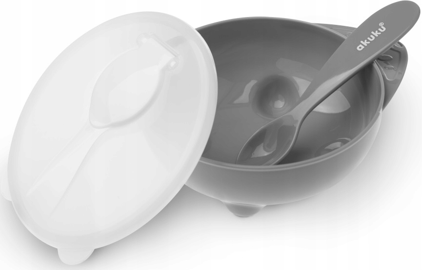 MISECZKA Z ŁYŻECZKĄ I POKRYWKĄ MISKA TALERZYK AKUKU 250ml