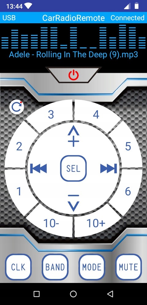 Radio 1din Bluetooth Mp3 USB SD Android App Rodzaje odtwarzanych nośników karta microSD USB