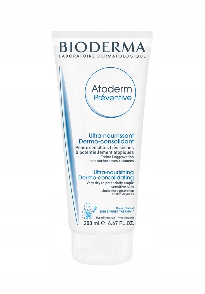 Bioderma Atoderm Preventive Krem nawilżający do twarzy i ciała 200 ml