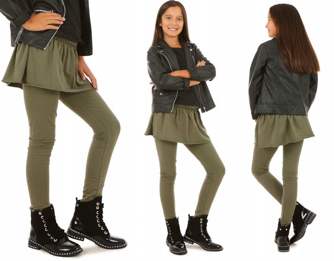 

Leginsy Ze Spódniczką, falbanka 158 Khaki