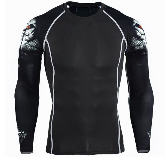 KOSZULKA TERMOAKTYWNA NA SIŁOWNIE DŁUGI RĘKAW L