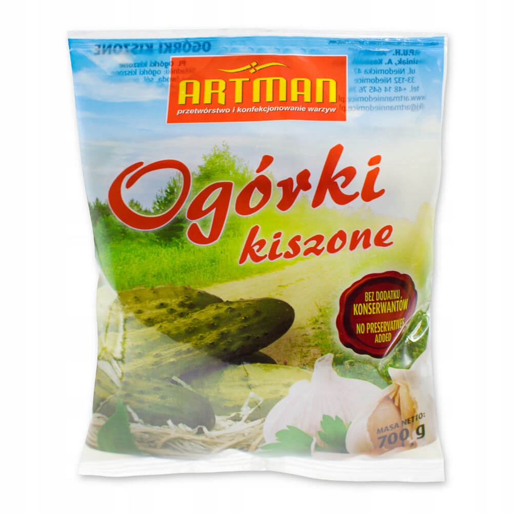 

Ogórki Kiszone Twarde! Bez Konserwantów! 700g