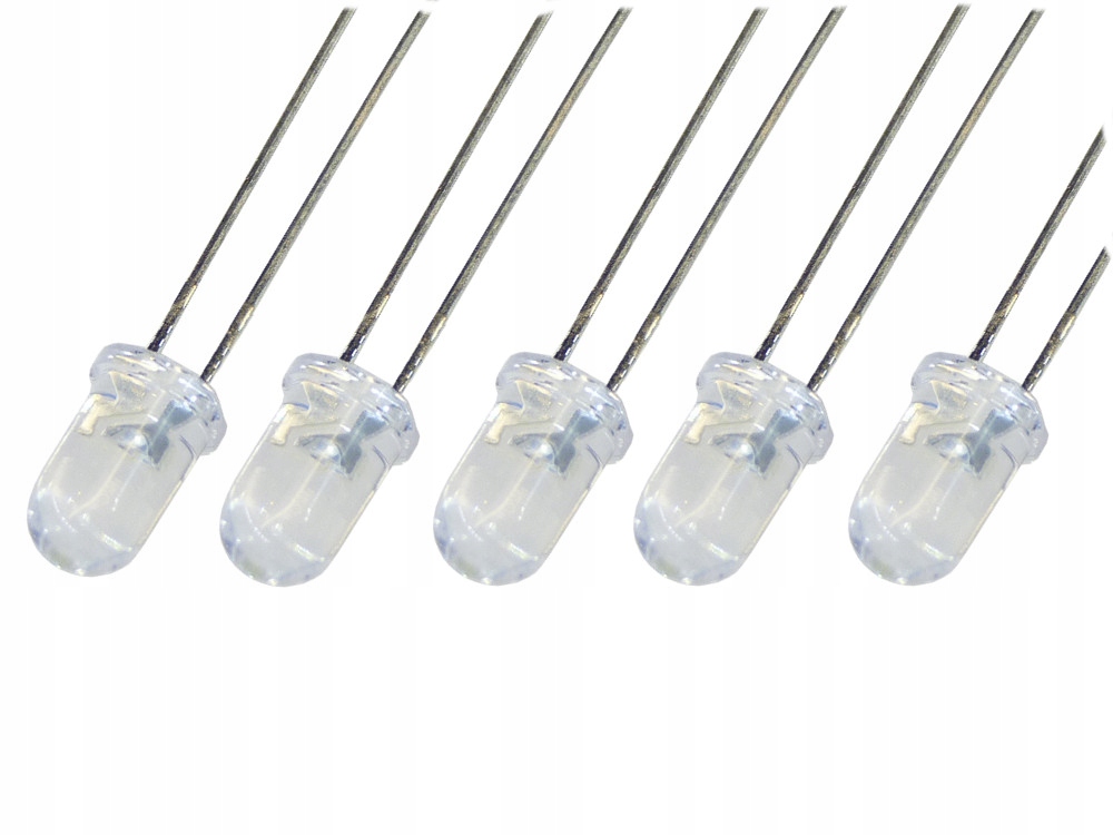 dioda LED super jasna 3 mm prawdziwe 12V nawiew licznik zegar T3 R3 5szt