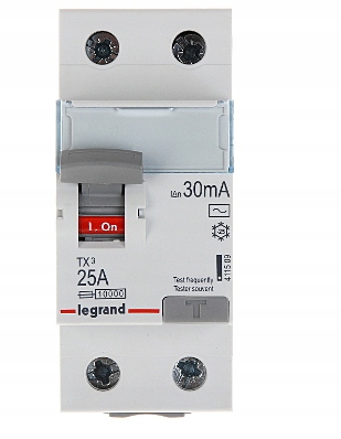 

Legrand TX3 Wyłącznik Różnicowoprądowy 25A 2P 30mA