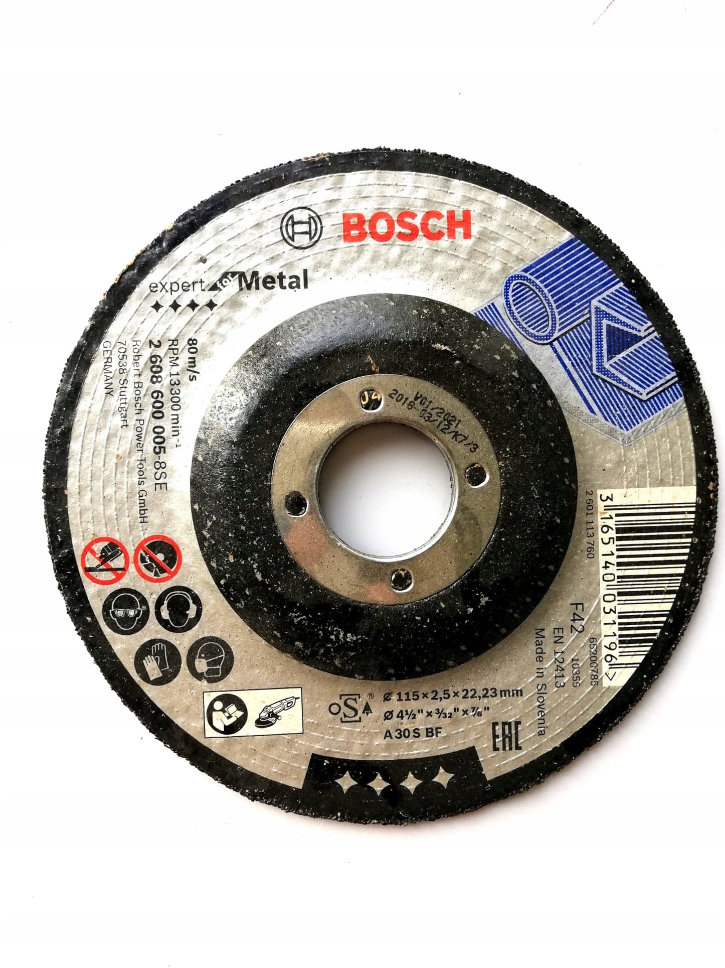 

Tarcza ścierna do metalu 115x2,5 mm Expert Bosch