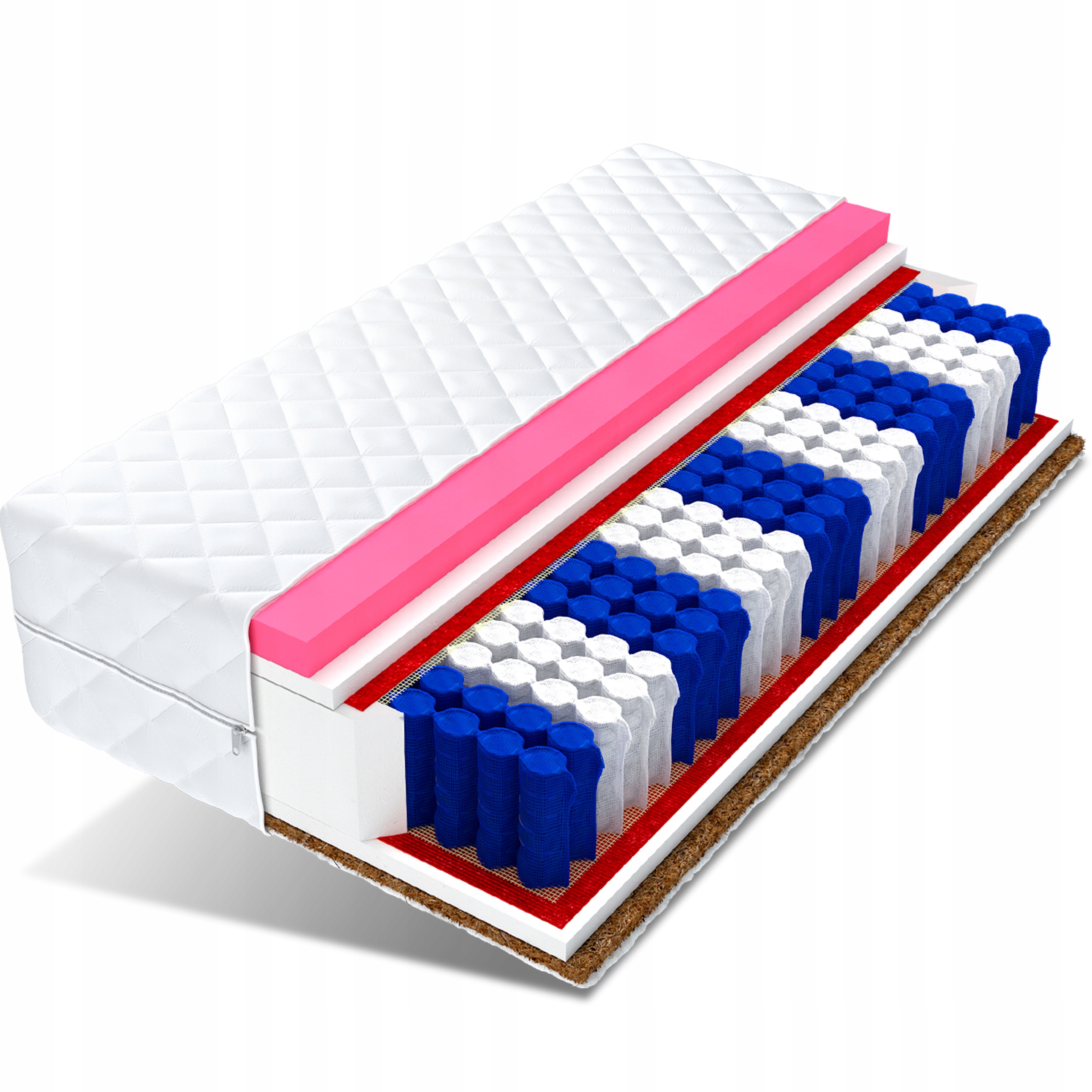 

Materac 180x200 pocket kokos pianka visco Kari